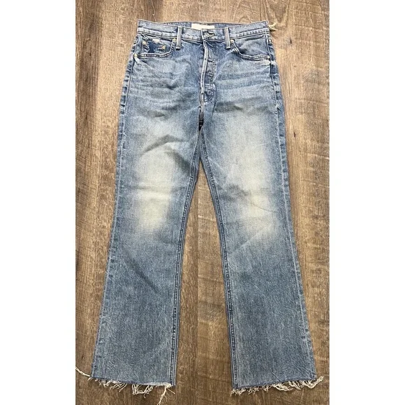 NEW Mother The Tripper Flood Fray High Waist
Ankle Flare Jeans Size 30 - Picture 4 of 13